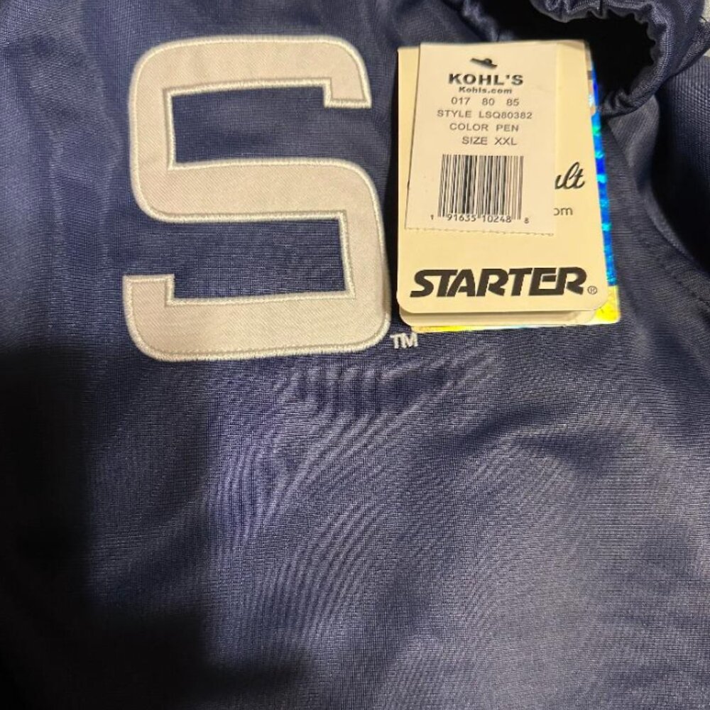 Mens XXL Penn State Starter Walk On Jacket, Full Zip, Collar, Satinish, NEW/TAGS - Picture 8 of 8
